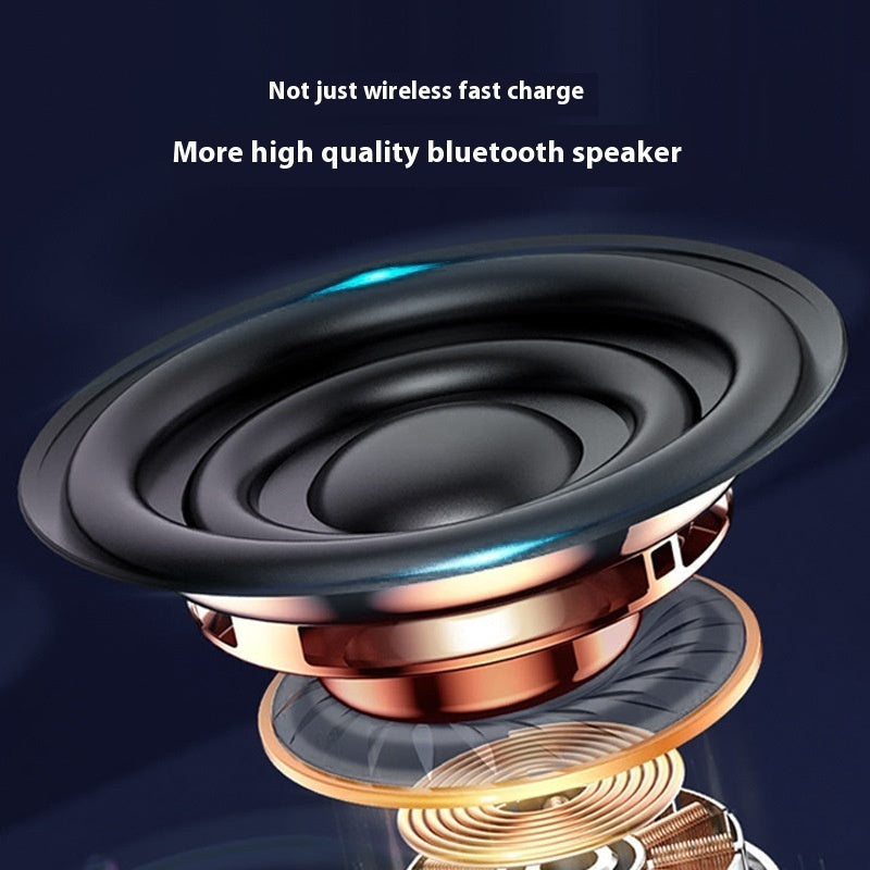 Premium 3-in-1 Wireless Charging Speaker - Fast Charging Station with Built-in Audio