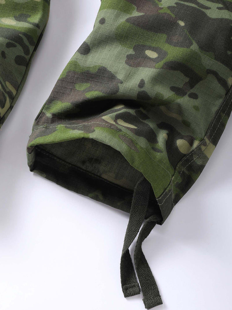 Tactical Camouflage Mountain Cargo Trousers - Men's Outdoor Combat Pants