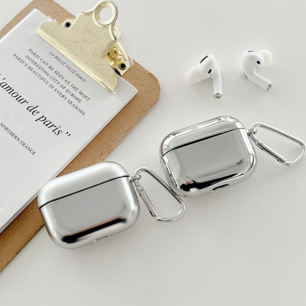 Premium Silver Mirror Phone Case - Electroplated Protective Sleeve