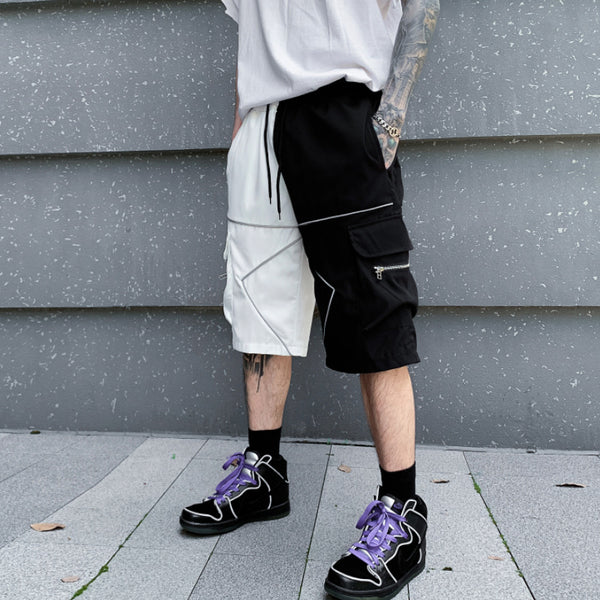 Korean Style Summer Overalls - Loose Fit Polyester Pants for Men