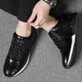 Stylish Men's Retro Fashion Casual Lace-Up Sneakers - Comfortable Walking Shoes