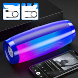 Premium Bluetooth Speaker - Wireless Portable Audio with LED Lights & Subwoofer