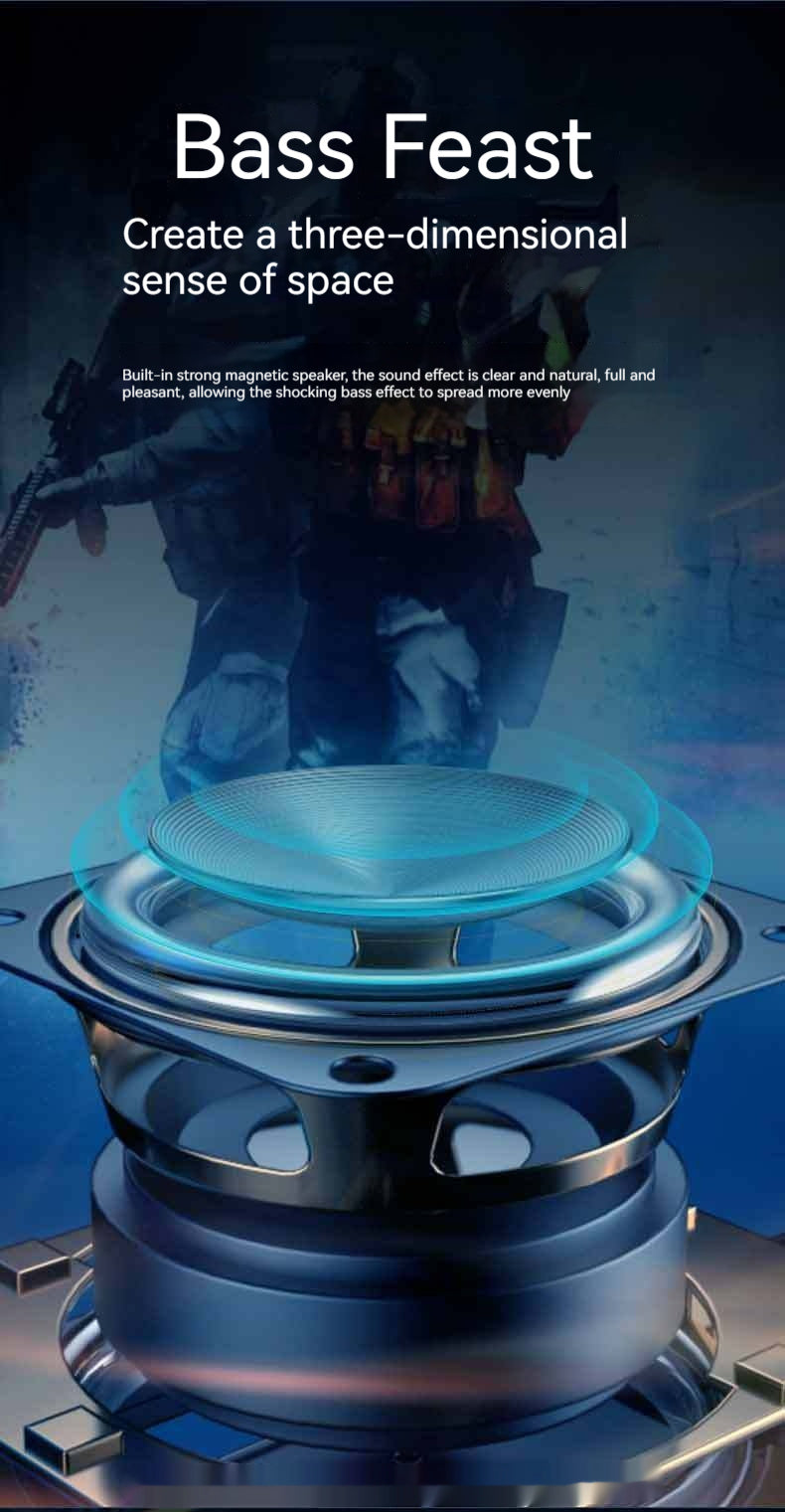 Premium Gaming RGB Desktop Bluetooth Speaker - Dual Stereo Sound System