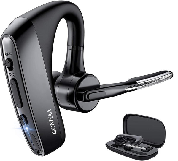 Wireless Bluetooth 5.1 Headset - HD Noise Cancelling with 16H Battery Life