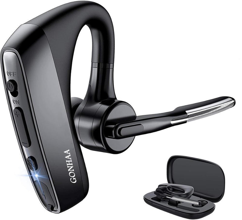 Wireless Bluetooth 5.1 Headset - HD Noise Cancelling with 16H Battery Life