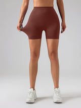Premium V-Shape High-Rise Gym Shorts - Seamless Scrunch Design for Women