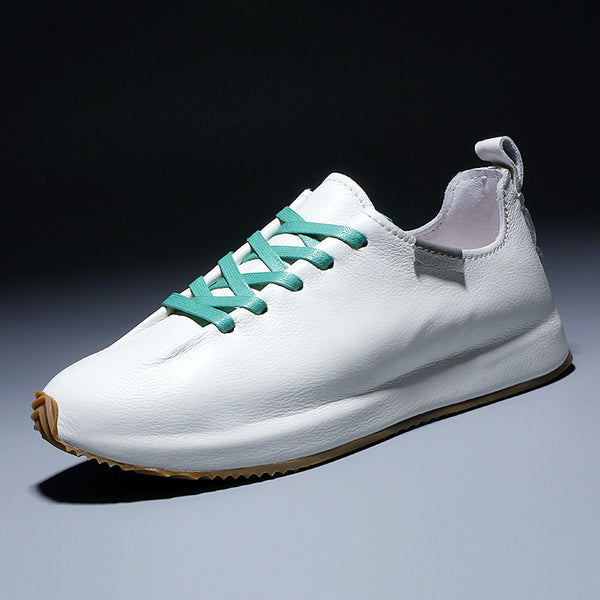 Premium Men's Leather Sports Casual Shoes - Comfortable Versatile Korean Style Footwear