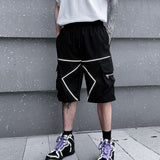 Korean Style Summer Overalls - Loose Fit Polyester Pants for Men
