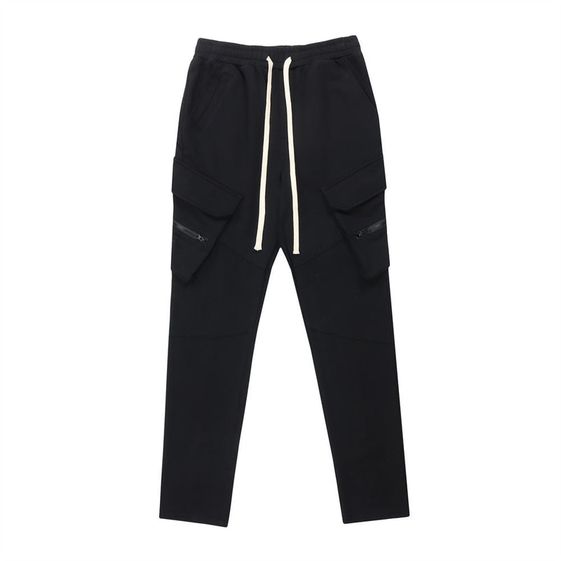 Contemporary Straight-Leg Overalls with Back Zipper Detail
