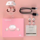 Adorable Wireless Bluetooth Earbuds - Rechargeable Mini Cute Headphones