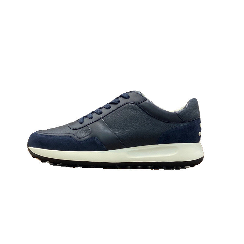 Sophisticated Women's Cowhide Lace-Up Flat Casual Board Shoes - Spring Collection