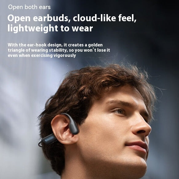 Waterproof Bone Conduction Bluetooth Earphones - Sports Neck Hanging Wireless Headset