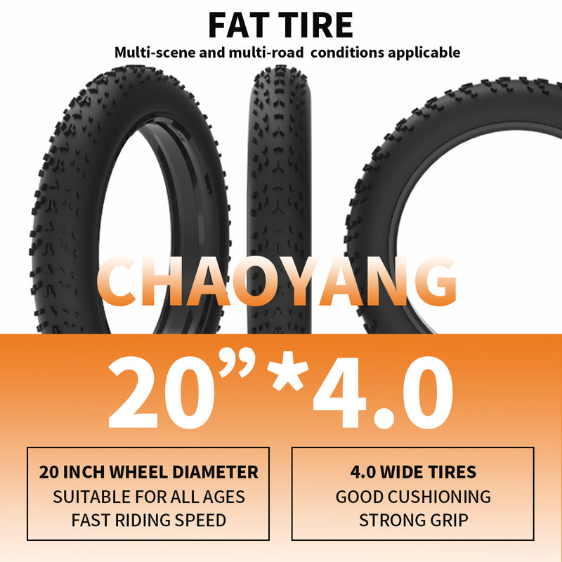 Foldable Electric Fat Tire Bike - 36V 500W Motor, 20x4.0 Wheels, 13AH Battery, LCD Display