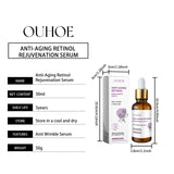 OUHOE Retinol Anti-Wrinkle Serum Hydrating, Moisturizing, Lifting, Firming, Thinning Fine Lines, Moisturizing Skin Care Serum
