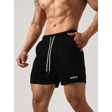 Men's Cotton Stretch Workout Shorts - Casual Athletic Shorts with Padding