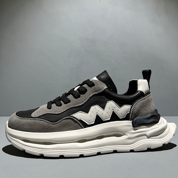 Premium Lightweight Elevated Casual Shoes - Men's High-Heel Comfort Footwear