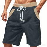 Comfortable Men's Casual Shorts - Heavy Looped Pile Summer Shorts