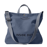 Stylish Black Canvas Tote Bag - Large Capacity Women's Shoulder Bag