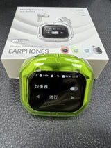 Wireless Bluetooth Earbuds with LCD Display & Noise Reduction Technology