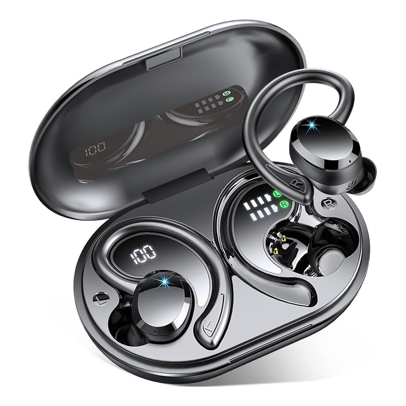 Premium Q38 Wireless Bluetooth Earbuds - Waterproof Sports Headphones with Digital Display
