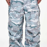 Tactical Multi-Pocket Camouflage Cargo Pants - Men's Loose Fit Workwear Trousers