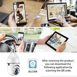 1080P IP E27 Light Bulb Camera Wi-Fi IR Night Smart Home Wireless Security