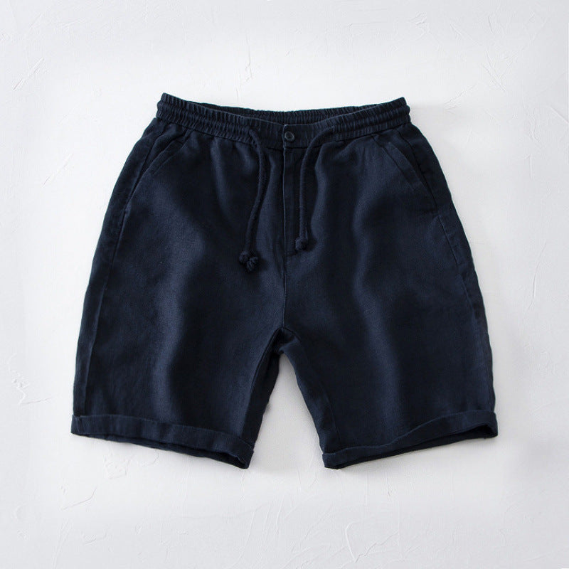 Premium Men's Linen Tapered Pants - Summer Lightweight High Waist Trousers