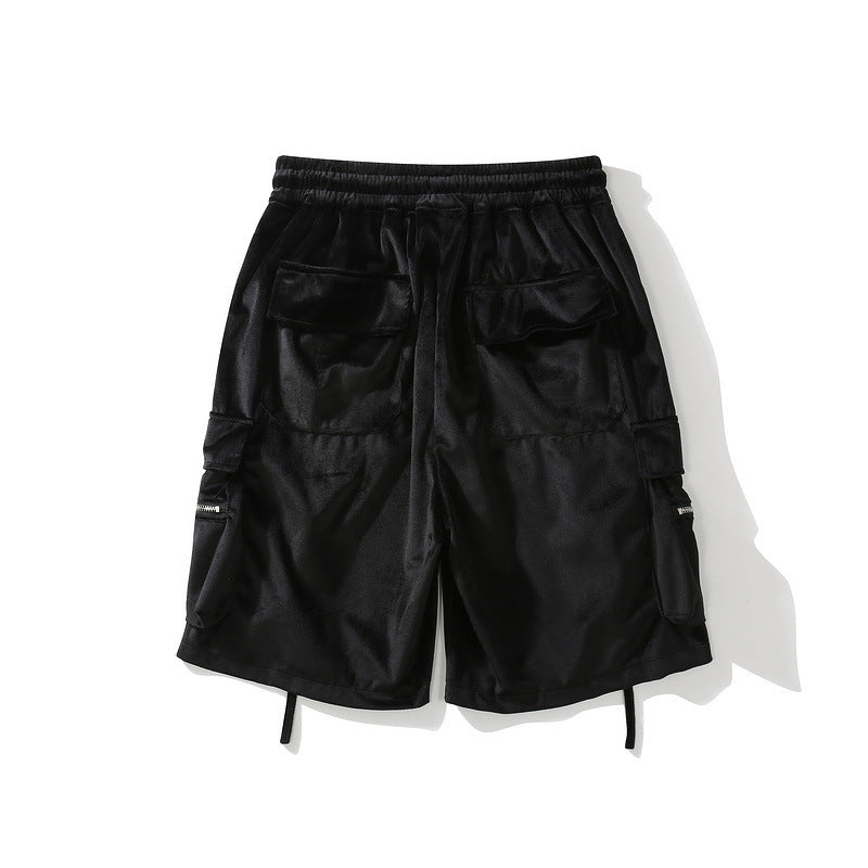 Velvet Workwear Cargo Shorts - Loose Fit Men's Casual Shorts with Large Pockets