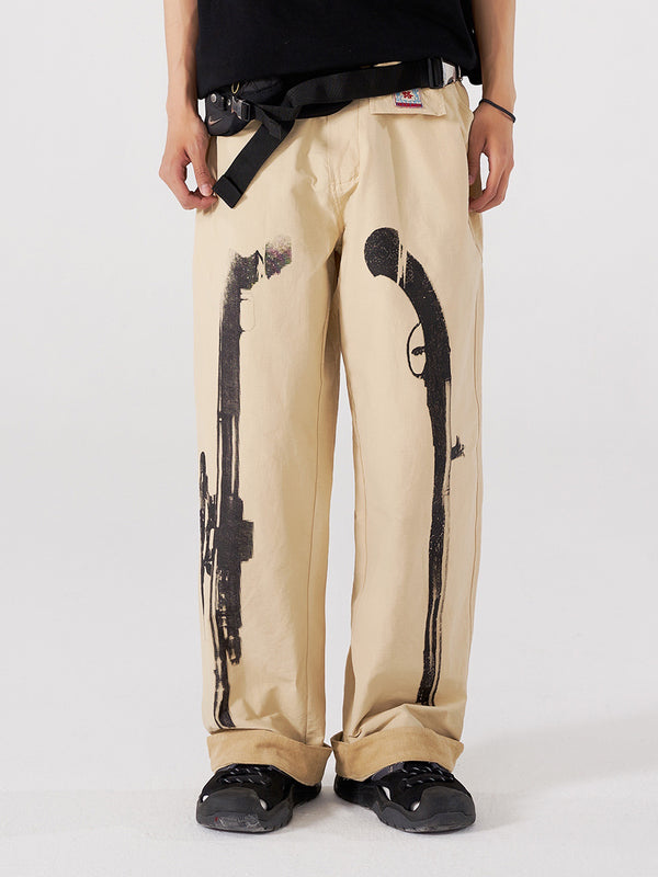 Relaxed-Fit Japanese Cargo Trousers - Men's Urban Streetwear