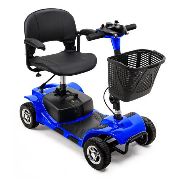 Foldable 4-Wheel Mobility Scooter - Extended Battery Range for Seniors & Adults