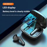 Waterproof Wireless Bluetooth Earbuds with Digital Display - Sports In-Ear Headphones