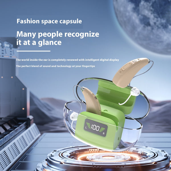 Advanced 16-Channel Digital Hearing Aid - Rechargeable Sound Amplifier for Seniors
