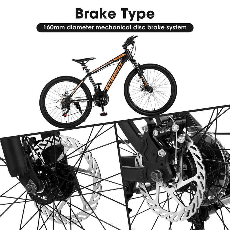 Adventure Mountain Bicycle A24299 - Black & Orange Frame