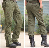 Tactical Mountaineering Cargo Pants - Men's Loose Fit Camouflage Military Trousers