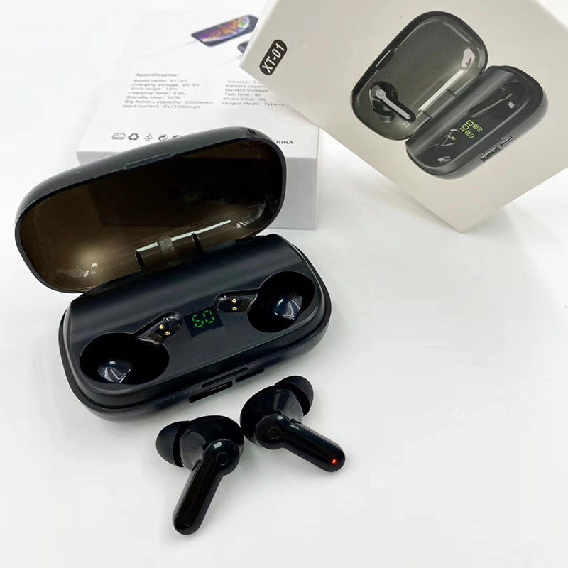 Wireless Bluetooth 5.0 Earbuds with Noise Reduction & 2200mAh Charging Case