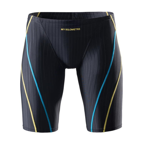 Quick-Dry Men's Swimming Trunks - Professional Five-Point Design