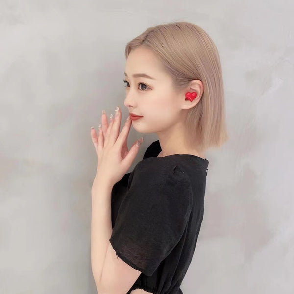 Premium Wireless Bluetooth Earbuds - Heart-Shaped Design with High-Quality Sound