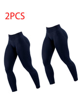Premium High-Waist Seamless Yoga Leggings Set - 2 Pack
