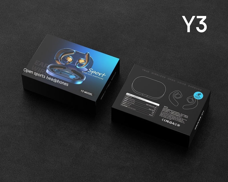 Revolutionary Open-Ear Bluetooth Earphones - Y3 Wireless Sports Headphones