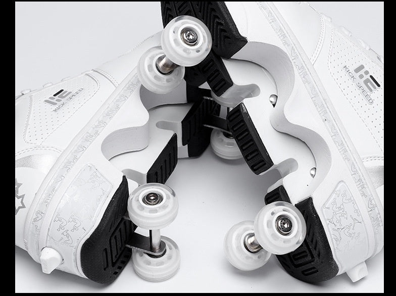 Premium Double Row Rune Roller Skates - Deformation Shoes for Men