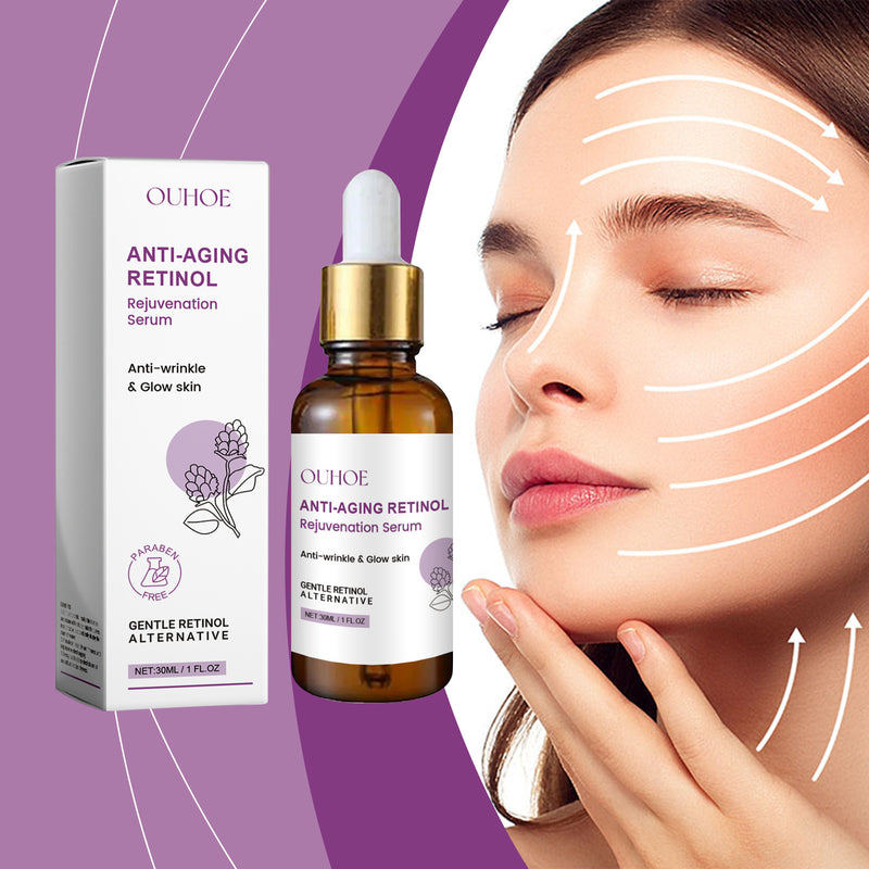 OUHOE Retinol Anti-Wrinkle Serum Hydrating, Moisturizing, Lifting, Firming, Thinning Fine Lines, Moisturizing Skin Care Serum
