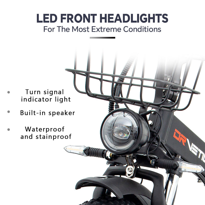 DRVETION AT20 Electric Bicycle - 750W Motor, 48V Battery, 45KM/H Max Speed