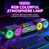 Luminous RGB Gaming Bluetooth Speaker - Wireless E-Sports Audio with Colorful LED Lights