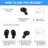 Premium Bluetooth 5.3 Wireless Earbuds - IPX5 Waterproof Sport Headphones with Microphone