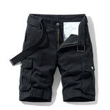 Retro Multi-Pocket Cotton Shorts - Casual Straight Fit Summer Shorts for Men