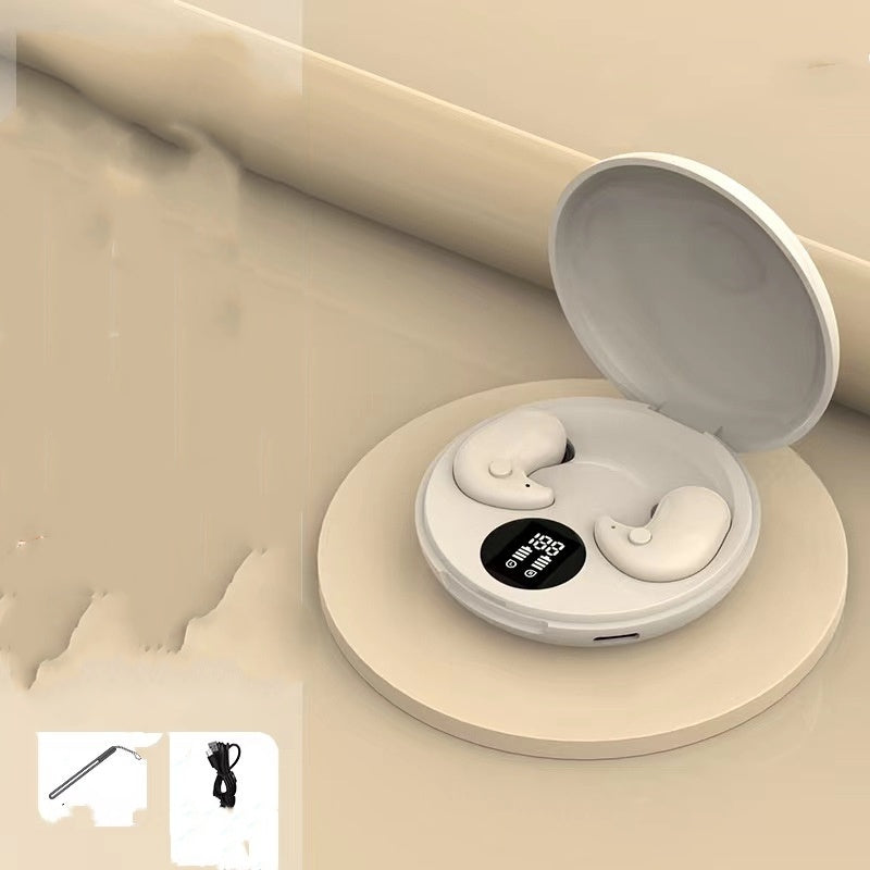 Clip-On Wireless Bluetooth Earbuds - Sports Running Headphones with Long Battery Life