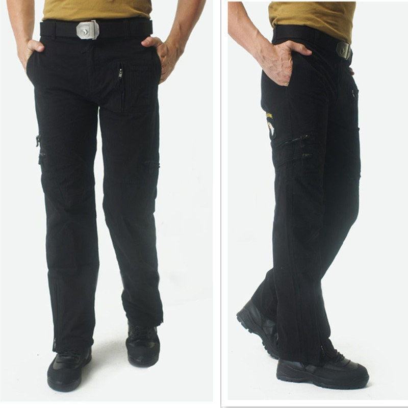 Tactical Mountaineering Cargo Pants - Men's Loose Fit Camouflage Military Trousers