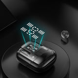 Wireless Bluetooth Earbuds DX16 - Gaming Headset with Digital Display & Noise Reduction