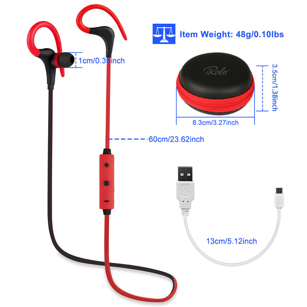 Advanced Wireless Sport Earphones - Noise Cancelling Bluetooth Headphones with Mic for Running & Fitness
