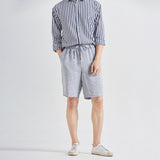 Premium Men's Linen Tapered Pants - Summer Lightweight High Waist Trousers